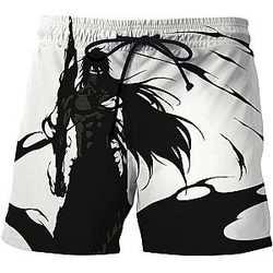 Bleach Swimsuits - Bleach Anime 3D Printed Over Streetwear Shorts