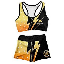 Demon Slayer Swimsuits - Summer Zenitsu Active Wear Set FDM3107