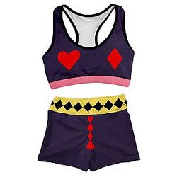 Hunter x Hunter Swimsuits - Hisoka Morow Active Wear Set FDM3107