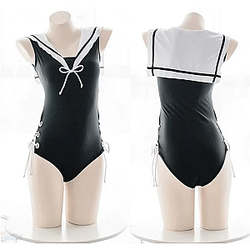 Sailor Moon Swimsuits - Black Sailor Collar Sailor Moon Anime One-piece Swimsuit