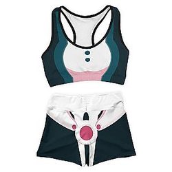My Hero Academia Swimsuits - UA High Uraraka Active Wear Set FDM3107