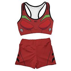 Neon Genesis Evangelion Swimsuits - Asuka Active Wear Set FDM3107