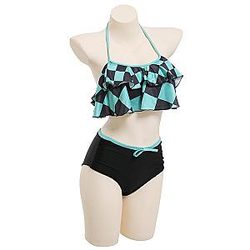 Demon Slayer Swimsuits - Kamado Tanjirou Cosplay Costume Two Piece Swimsuit