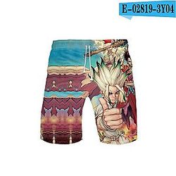 Dr. Stone Swimsuit - 3D Printed Dr. Stone Anime Swimwear Shorts Pants Swimsuits Men Short