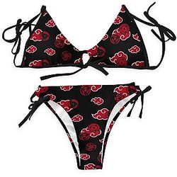 Naruto Swimsuits - Akatsuki Sharingan Bikini Swimsuit FDM3107