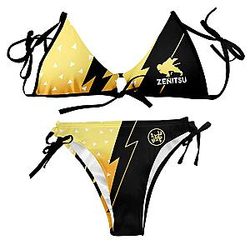 Demon Slayer Swimsuits - Summer Zenitsu Bikini Swimsuit FDM3107