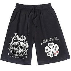 Black Clover Swimsuit - Anime Shorts Man Woman Casual Loose Beach Cotton Short Pants