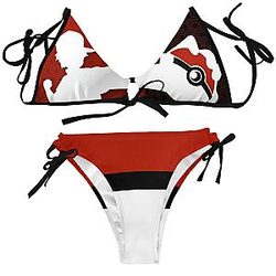 Pokemon Swimsuits - Pokeball Bikini Swimsuit FDM3107
