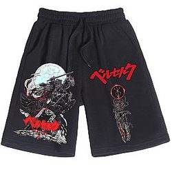 Berserk Swimsuit - Anime Print Shorts Casual Loose Beach Cotton Short Pants