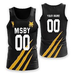 Haikyuu Swimsuits - Personalized MSBY Black Jackals Unisex Tank Tops FDM3107