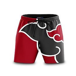 Naruto Swimsuits - Akatsuki Summer Beach Shorts FDM3107