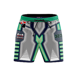 Pokemon Swimsuits - Steel Uniform Beach Shorts FDM3107
