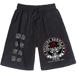Baki Swimsuit - Anime Baki Hanma The Grappler Shorts Casual Loose Beach Cotton Short Pants