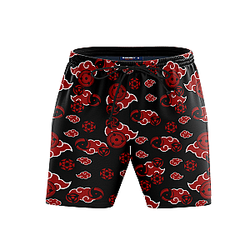 Naruto Swimsuits - Akatsuki Sharingan Beach Shorts FDM3107
