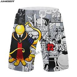 Assassination Classroom - 3D Printed Cartoon Anime Shorts Trunks Beach Casual Sweatpants Short Pants