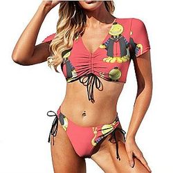 Assassination Classroom Swimsuit - Anime Style Printed Swimsuit High Quality 2 Piece Swimwear Beach Bathing Suit