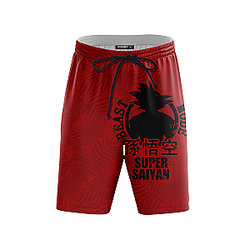 Dragon Ball Swimsuits - Super Saiyan Beach Shorts FDM3107