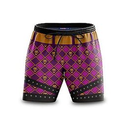 JJBA Swimsuits - Kira Killer Queen Beach Shorts FDM3107