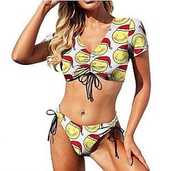 Assassination Classroom Swimsuit - Swimsuit High Cut High Quality 2 Piece Swimwear Teen Full Beach Bathing Suit