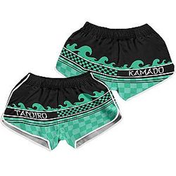 Demon Slayer Swimsuits - Summer Tanjiro Women Beach Shorts FDM3107