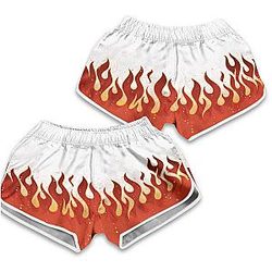 Demon Slayer Swimsuits - Kyojuro Fire Women Beach Shorts FDM3107