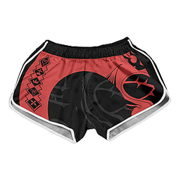 Swimsuit Store - KH Black Heart Women Beach Shorts FDM3107