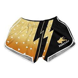 Demon Slayer Swimsuits - Summer Zenitsu Women Beach Shorts FDM3107