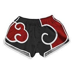 Naruto Swimsuits - Akatsuki Summer Women Beach Shorts FDM3107