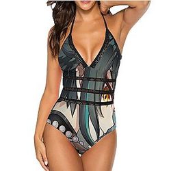 Genshin Impact - Xiao Character Sexy One Piece Swimsuit Women Swimwear Women Print Beachwear