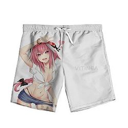 Ahegao Swimsuit - New Fashion Ahegao 3D Print Anime Summer Beach Loose Shorts Casual Pants