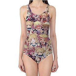 Ahegao Swimsuit - My Hero Academia Women's Swimming Suit 3D One-Piece Fashion Sports Swimwear