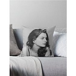 Anne Hathaway Fun Art Throw Pillow