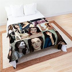 Anne Hathaway Photo Collage Comforter
