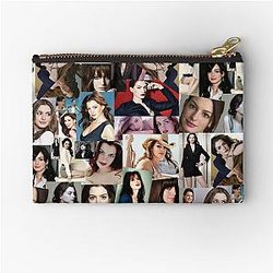 Anne Hathaway Photo Collage Zipper Pouch