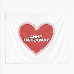 I Heart Anne Hathaway Tapestry