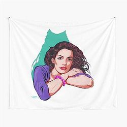 Anne Hathaway An illustration by Paul Cemmick Tapestry