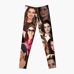 Anne Hathaway Photo Leggings