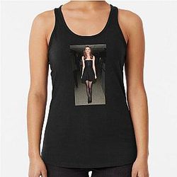 Anne Hathaway Wallpaper Racerback Tank Top
