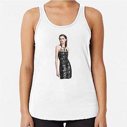 Wallpaper Anne Hathaway Racerback Tank Top