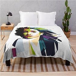 Anne Hathaway Portrait Blanket