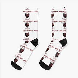 Anne Hathaway Valentine Socks