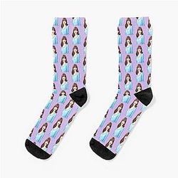 Anne Hathaway Cartoon Socks