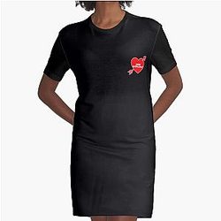 In Love With Anne Hathaway Graphic T Shirt Dress