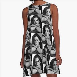 Anne Hathaway A Line Dress