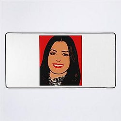 Anne Hathaway An illustration by Paul Cemmick Desk Mat