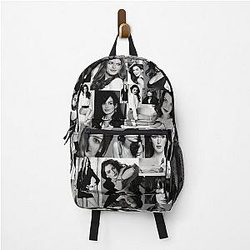 Anne Hathaway Photo Collage Black and White Backpack