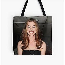 Anne Hathaway Wallpaper Tote Bag