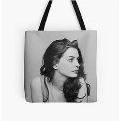Anne Hathaway Fun Art All Over Print Tote Bag