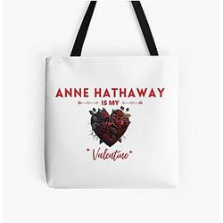 Anne Hathaway My Valentine All Over Tote Bag