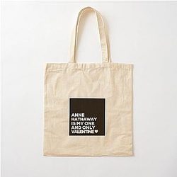 Anne Hathaway Is My One Valentine Cotton Tote Bag